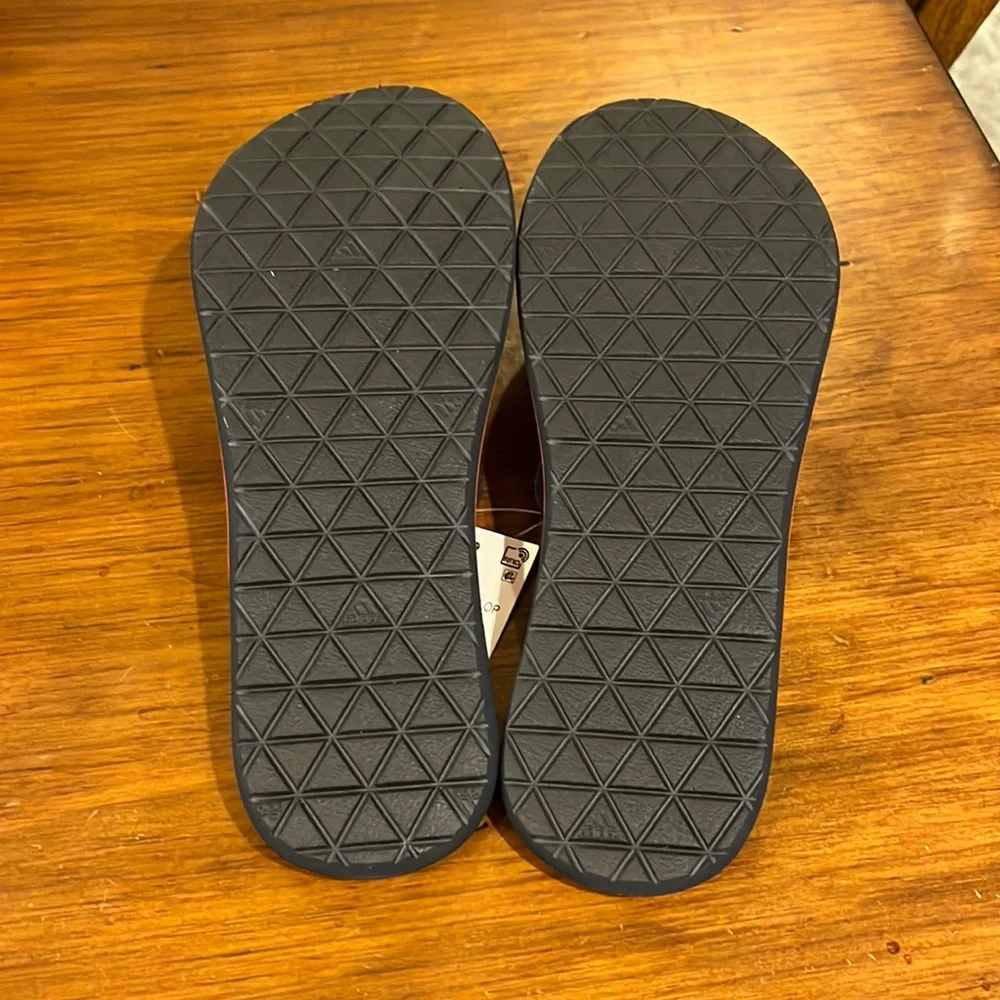 Adidas Eezay Flip Flops Thongs Sandals Shoes new F35031 Blue pink Women’s Size 7_11